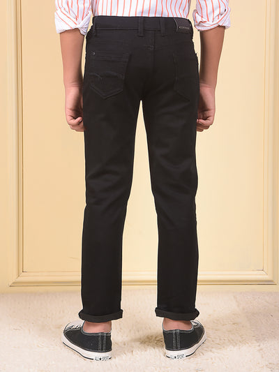 Dreamy Dark Wash Slim Fit Black Jeans