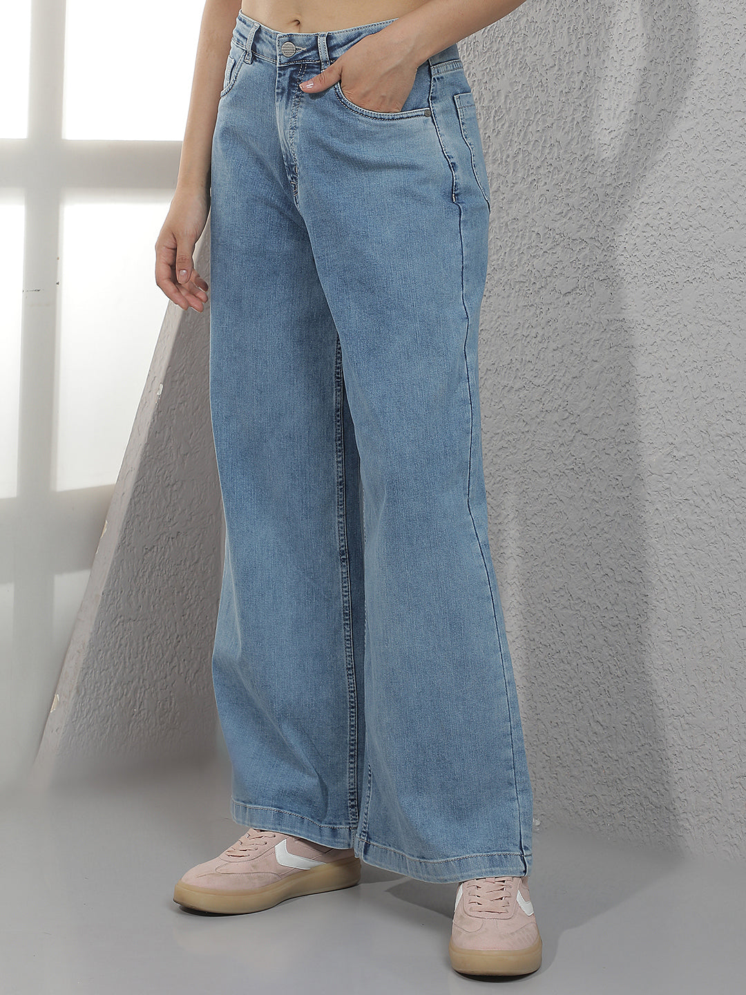 Classic Sapphire Blue Loose Jeans