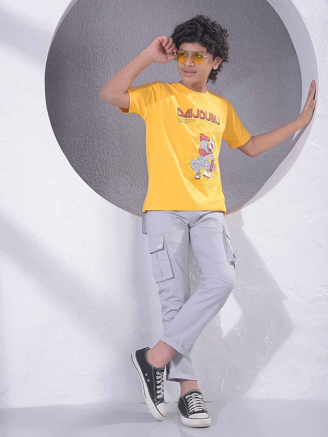 Stone Grey Utility Cargo Trousers