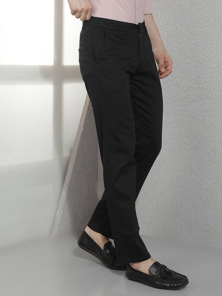 Black Straight Trousers