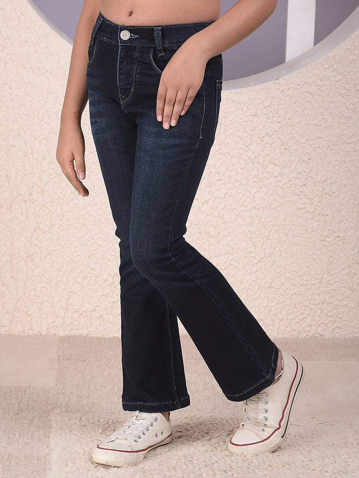 Tailored Edge Blue Bootcut Jeans