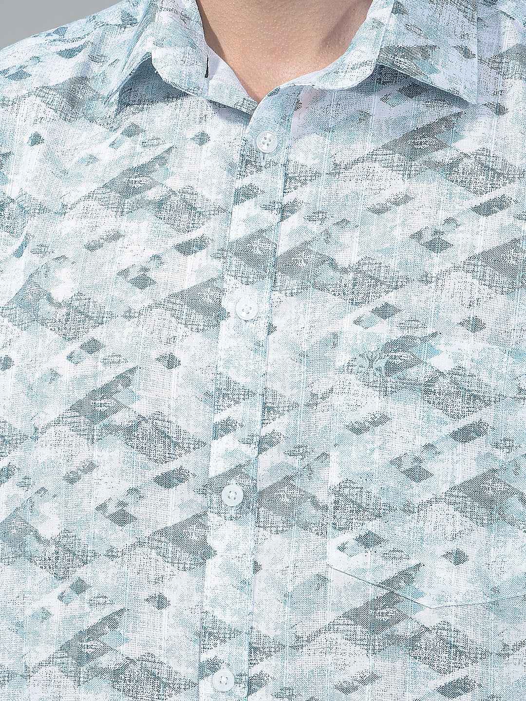 Green Urban Printed Shirt