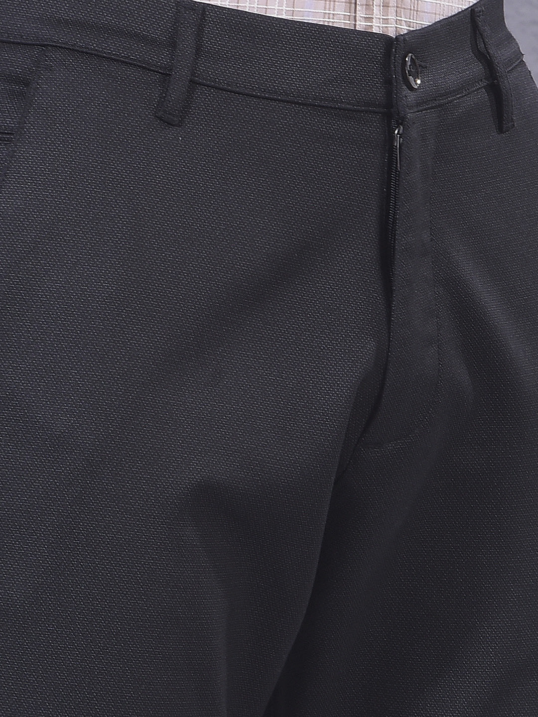 Modern Black Knitted Trousers