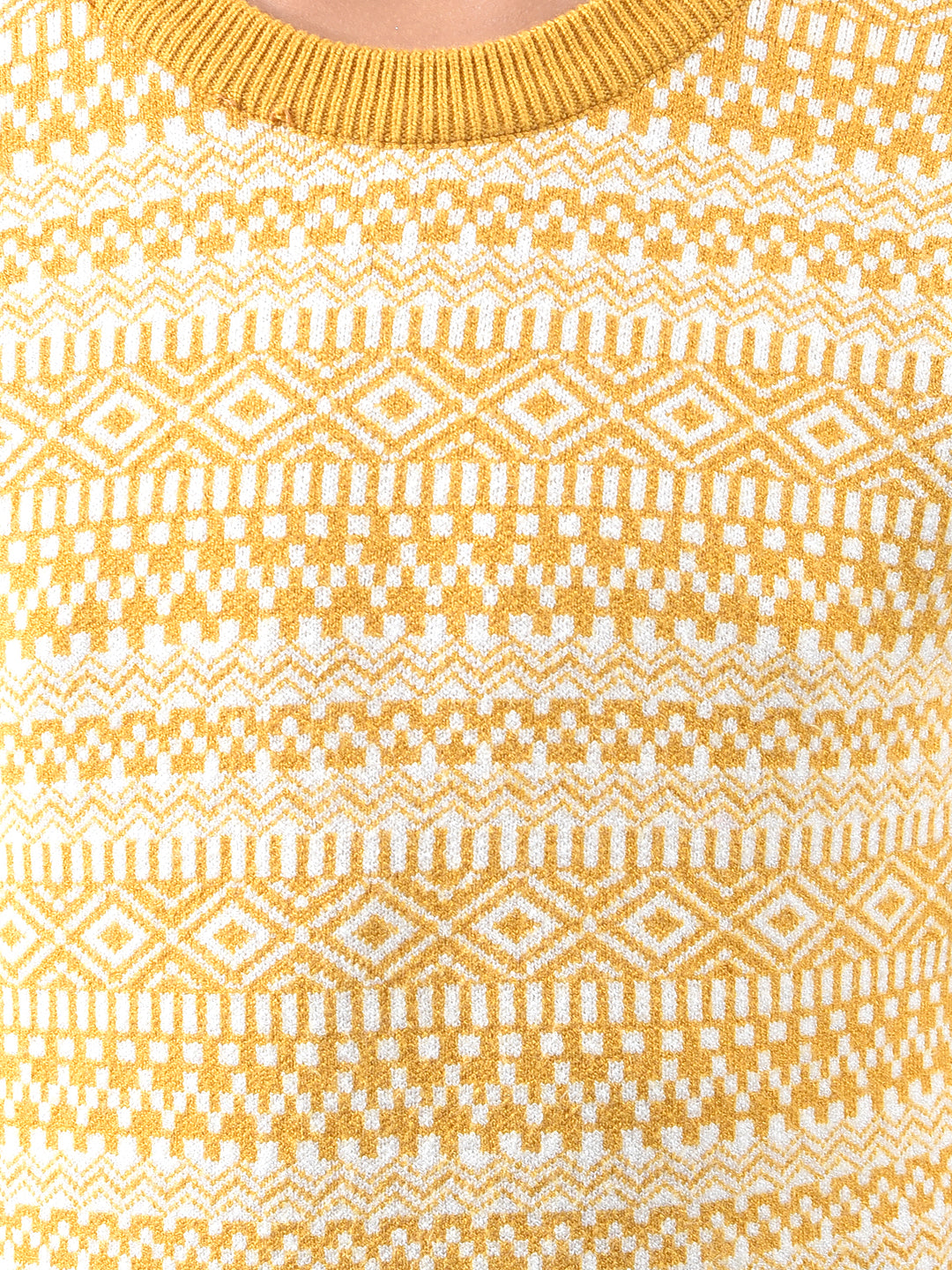 Trendy Mustard Pattern Pullover