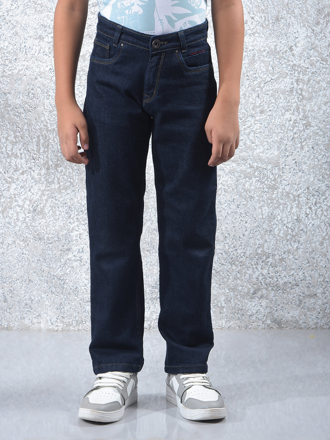Classy Blue Dark Wash Baggy Jeans