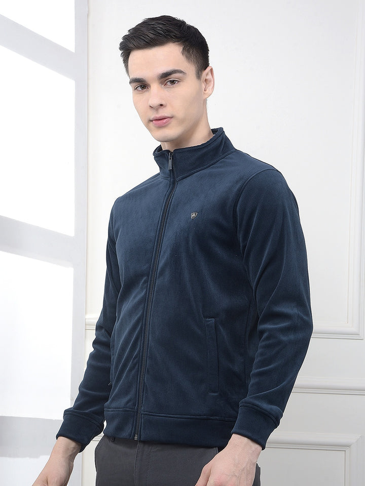 Navy Blue Stylish Sweatshirt
