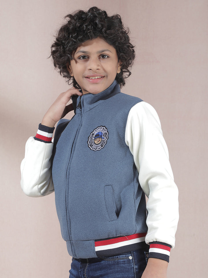Streetline Blue Varsity Jacket