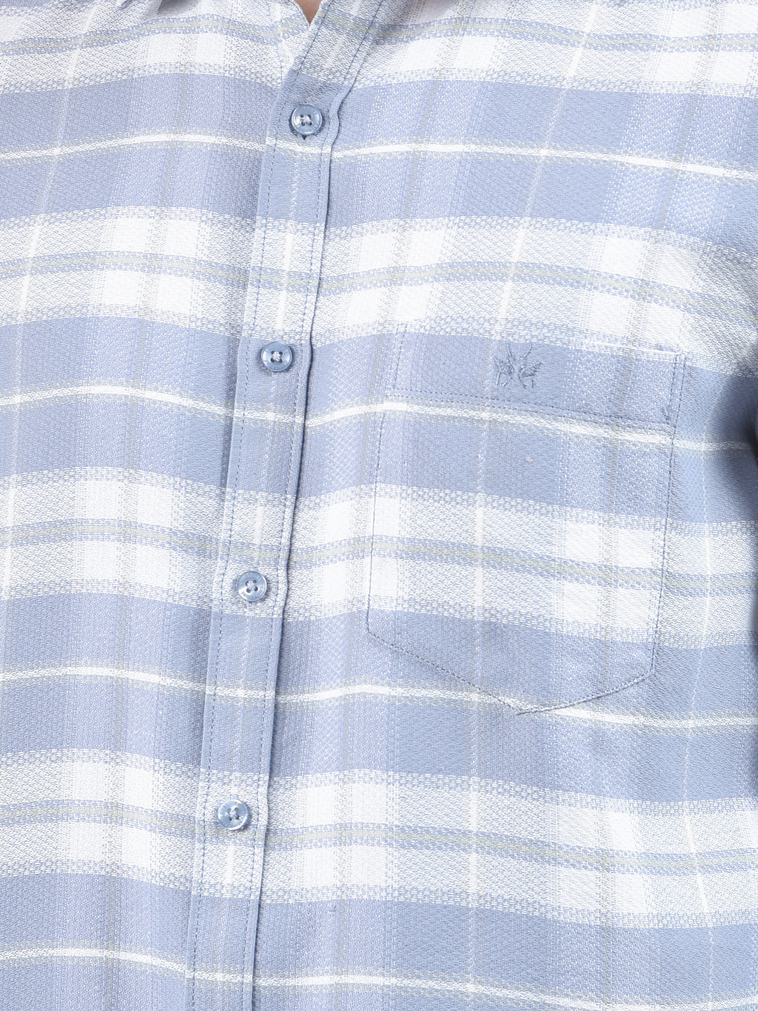 Grey Checked Shirt-Men Shirts-Crimsoune Club