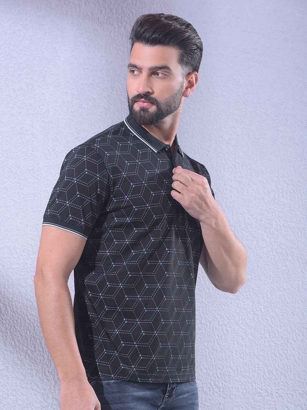 Black Printed T-Shirt
