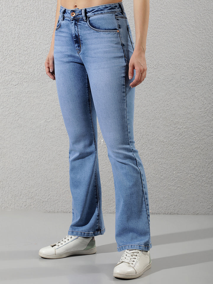 Sleek Royal Blue Bootcut Jeans