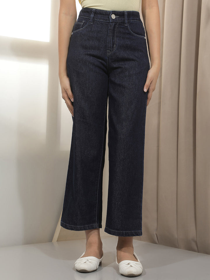 Blue Wide Leg Jeans
