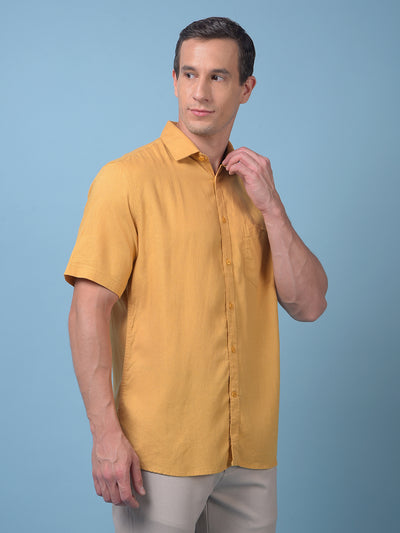 Mustard Linen Shirt