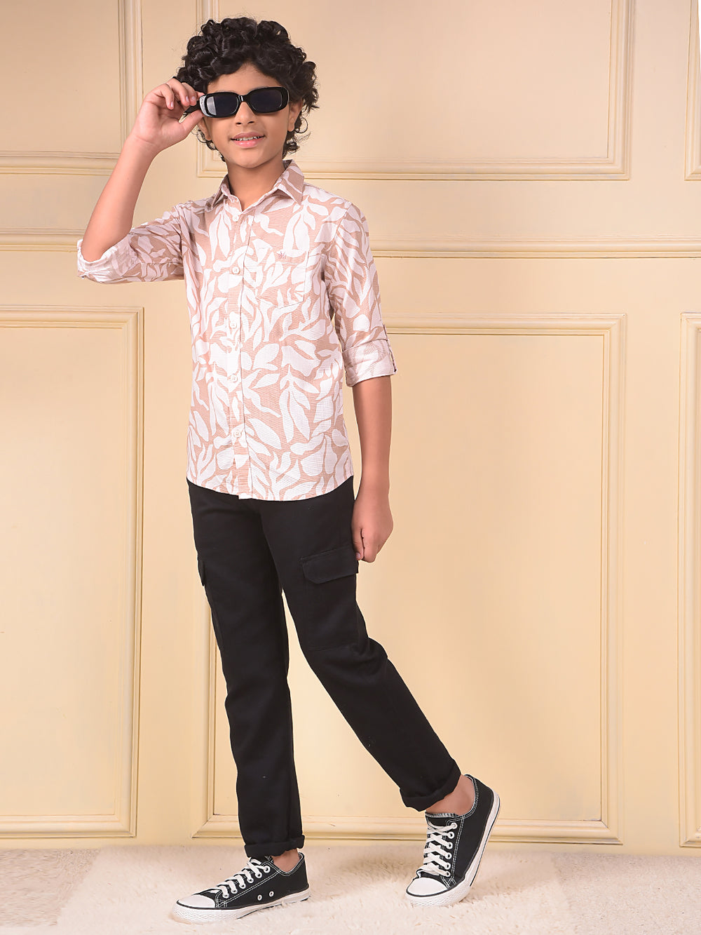 Pink Printed 100% Cotton Shirt