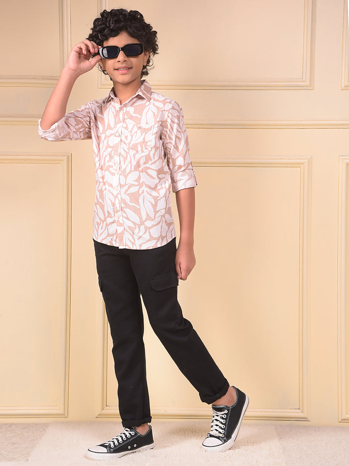 Pink Printed 100% Cotton Shirt