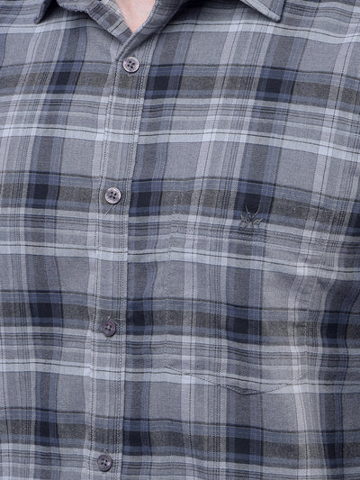 Grey Checked Shirt