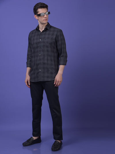 Green Checked 100% Cotton Shirt