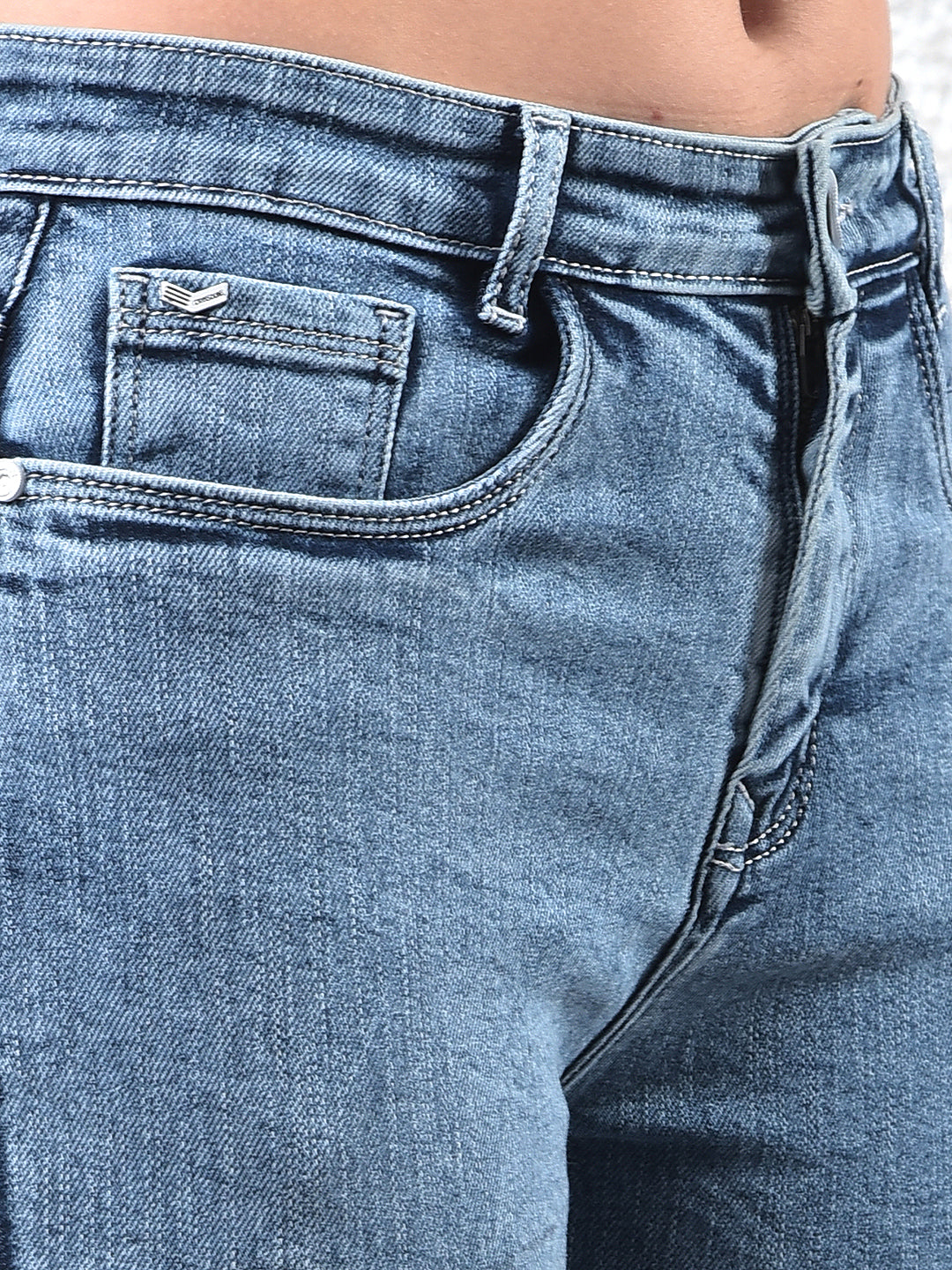 Retro Blue Bootcut Jeans