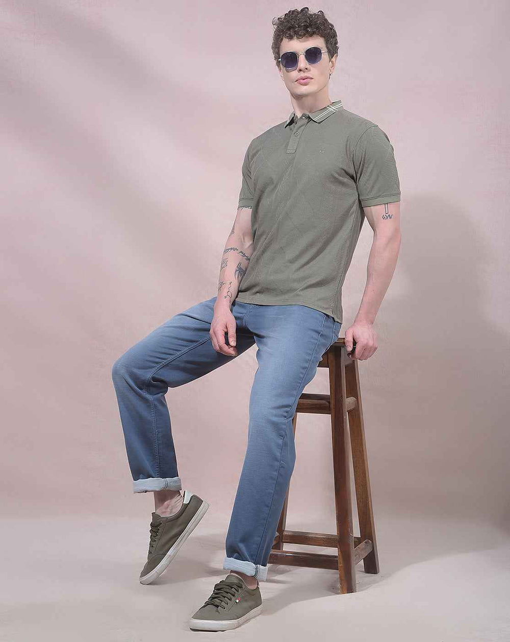 Mid Blue Clean Wash Jeans