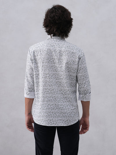 Pastel Green Printed Shirt