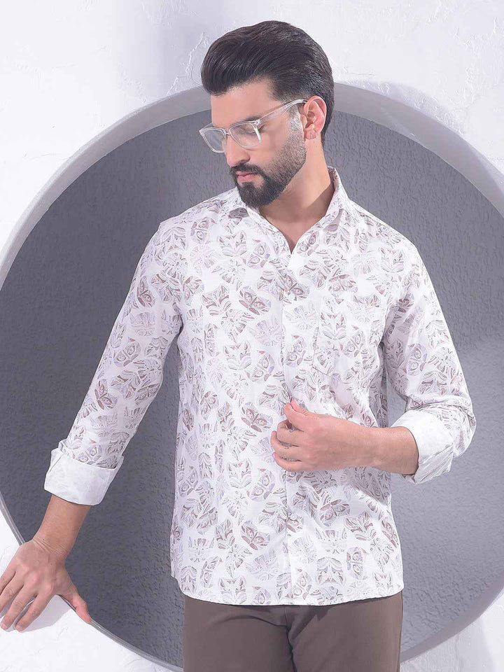 Multi-Color Motif Print Shirt