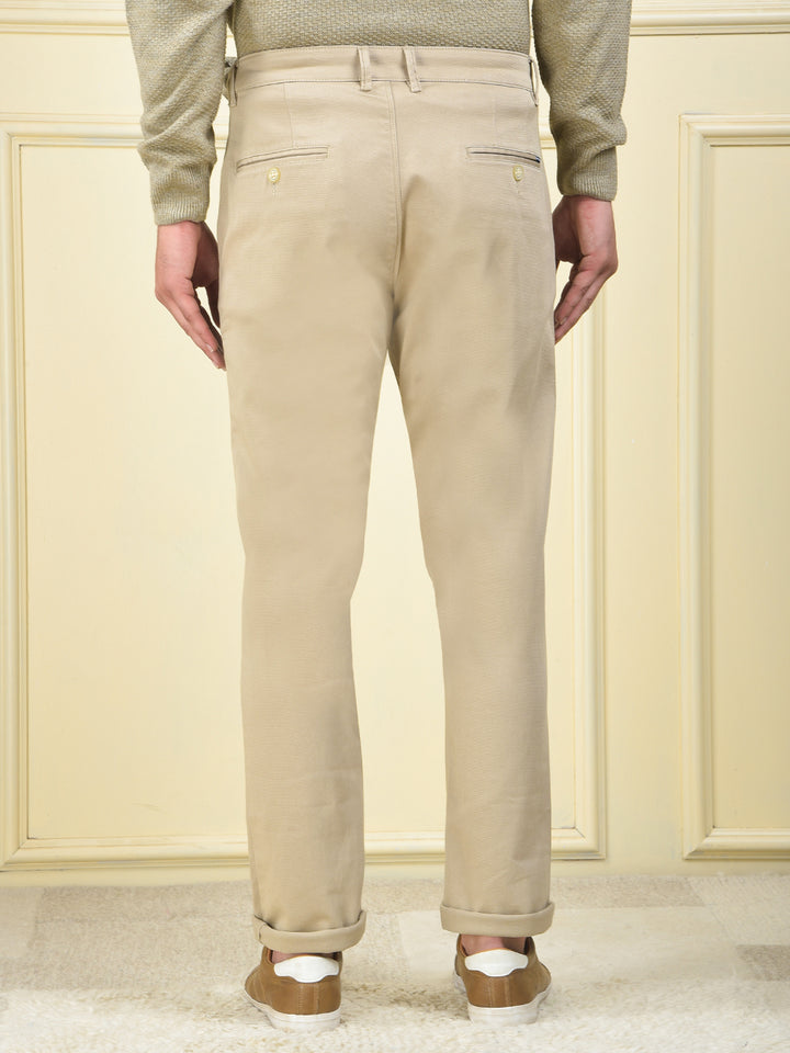 Crisp Style Beige Trousers