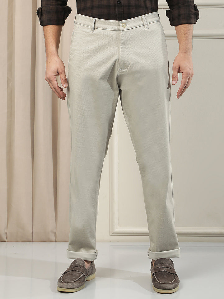 Beige Everyday Wear Trousers
