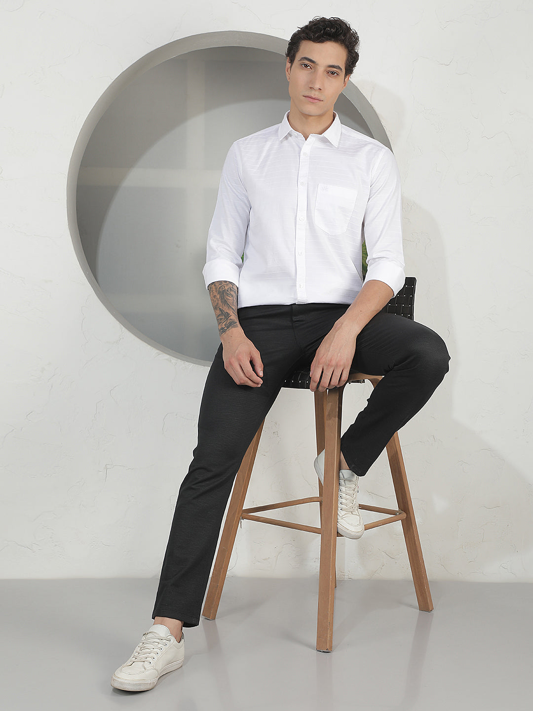 Ivory Structure White Shirt