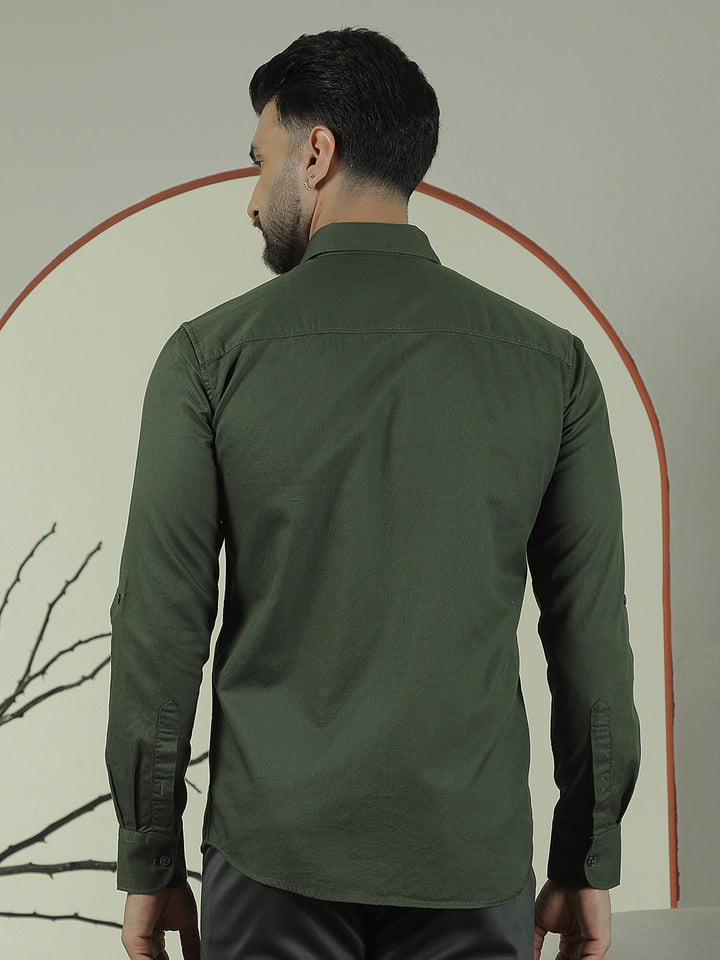 Green 100% Cotton Shirt