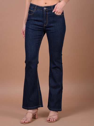 Blue Bootcut Jeans