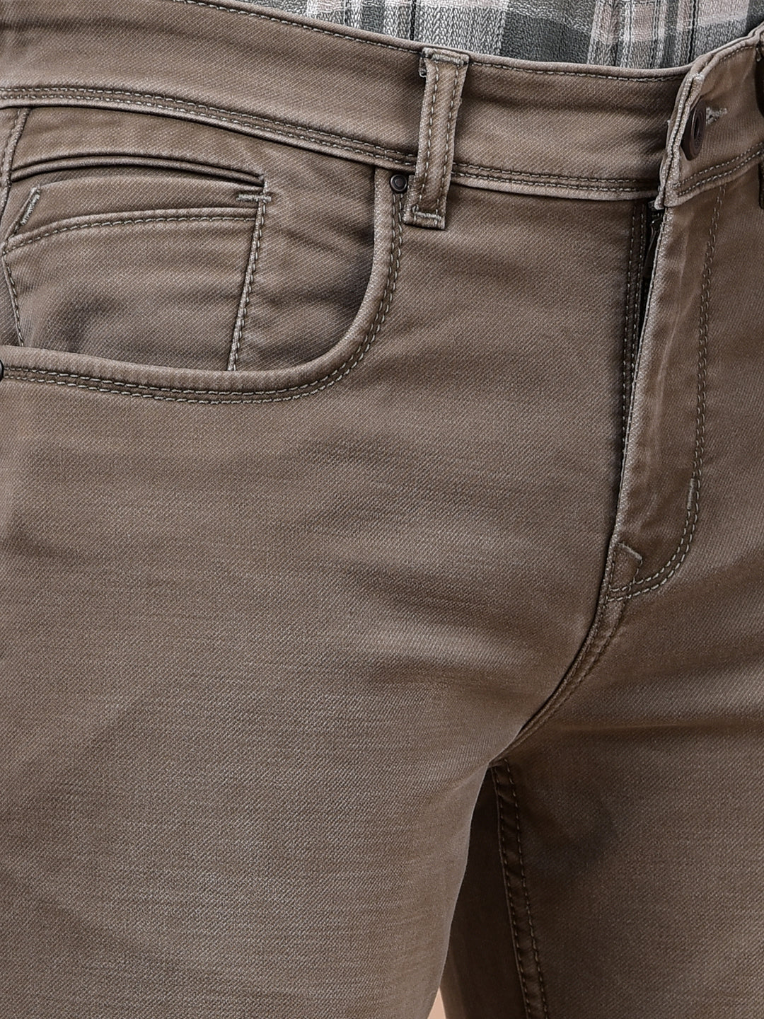 Elevated Brown Straight Jeans