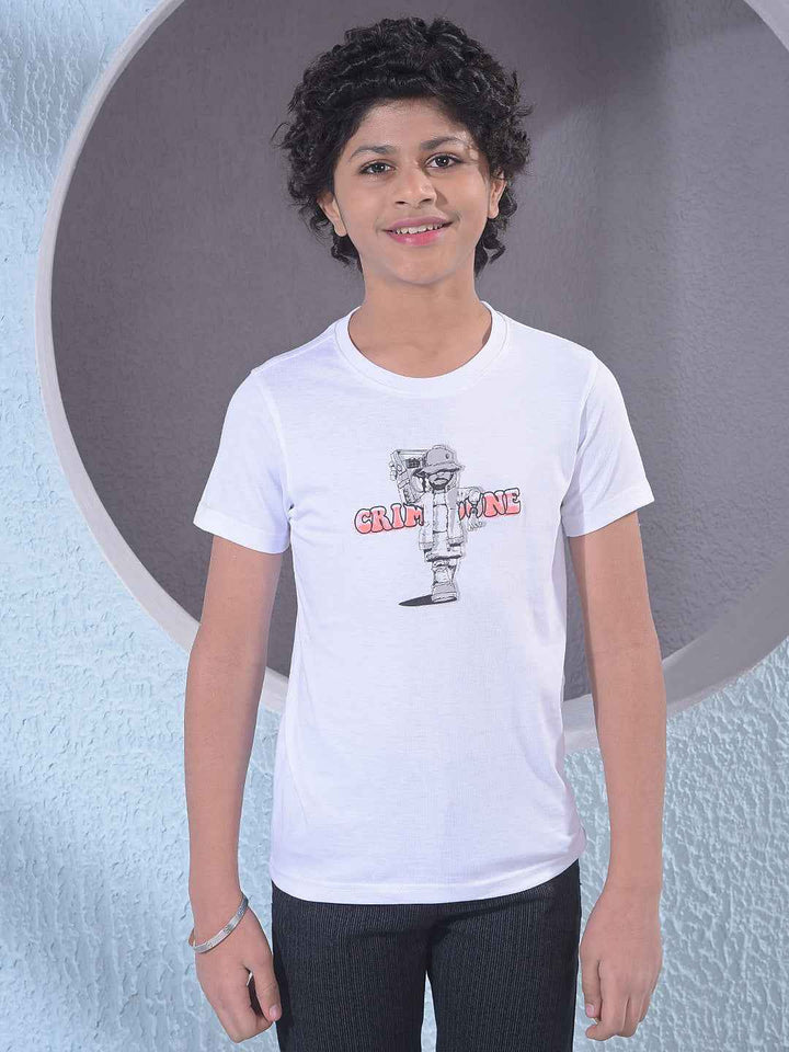 Peach Vertical Striped Layered Shirt with T-Shirt