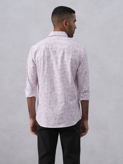 Light Pink Swirl Print Shirt