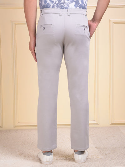 Grey Straight Trousers