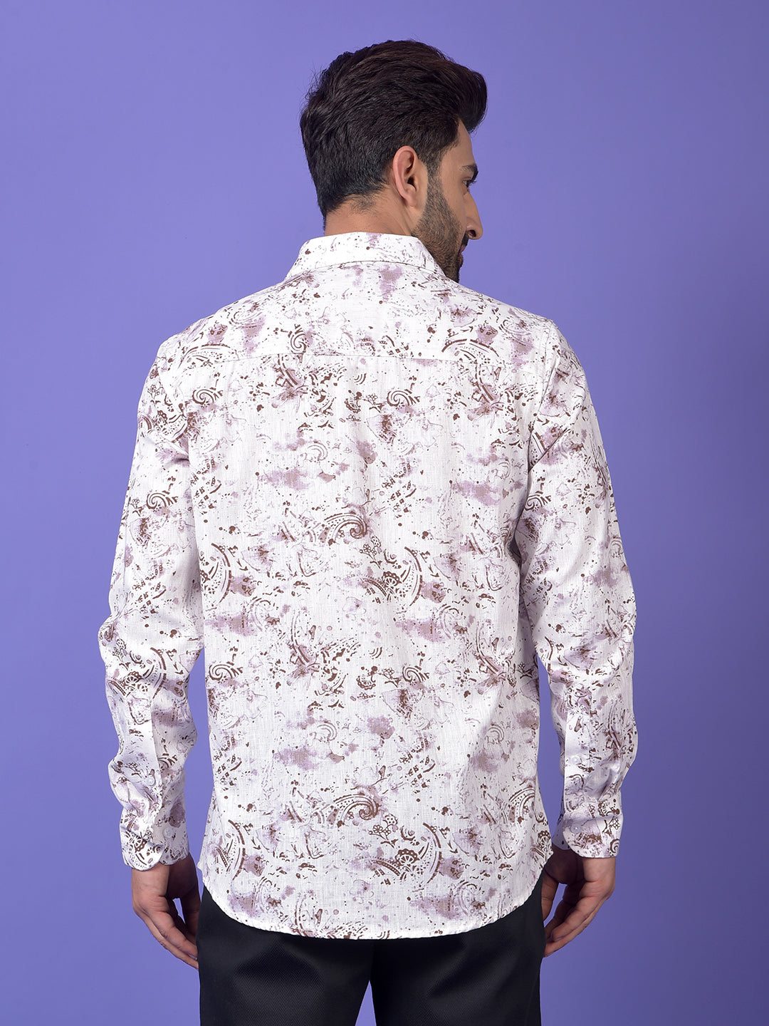 Brown Printed Shirt