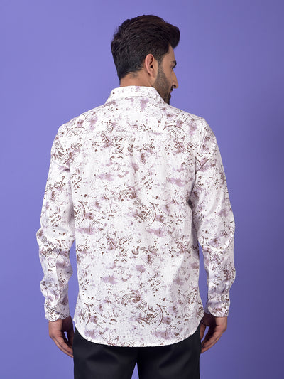 Brown Printed Shirt