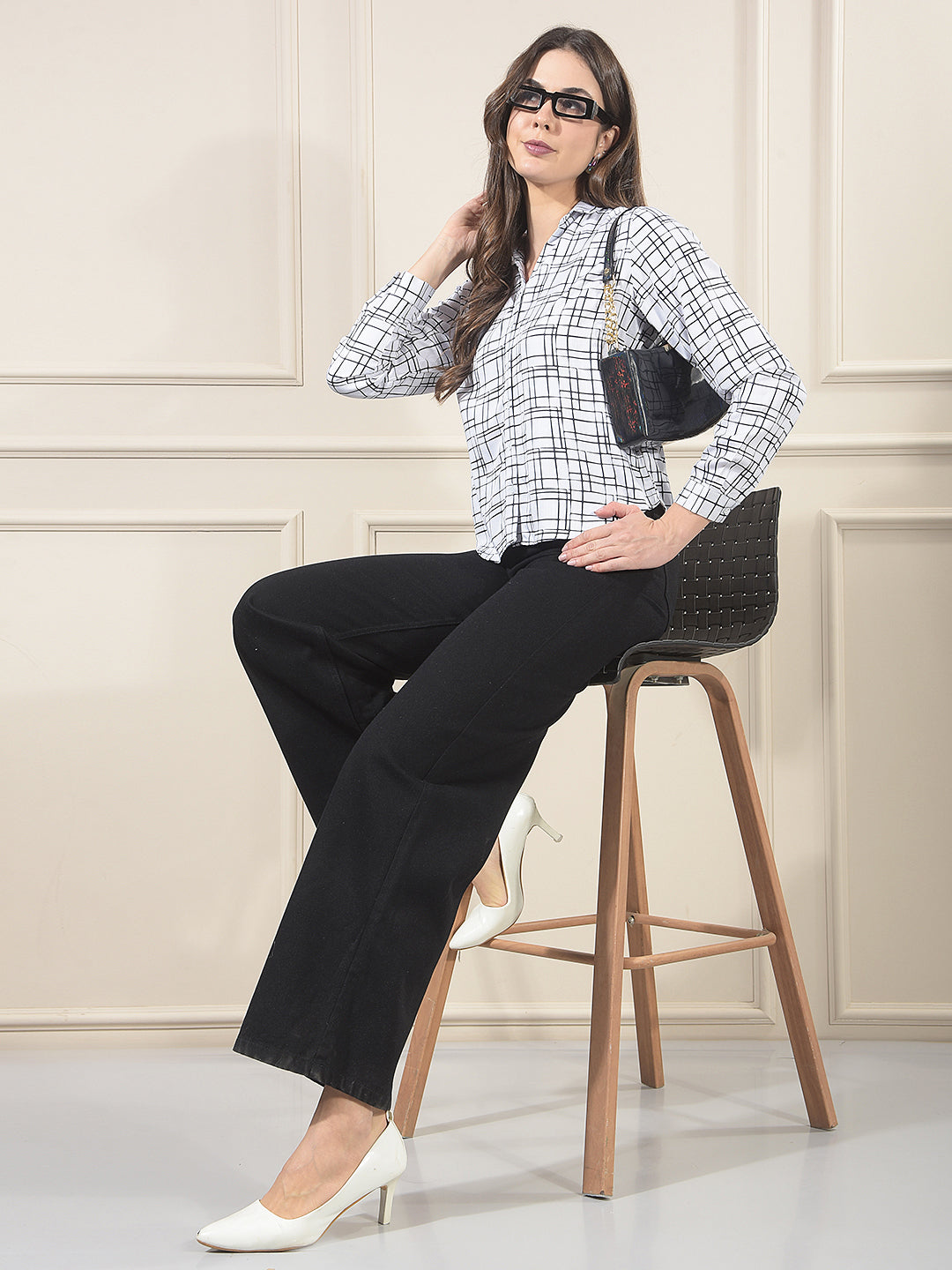 Signature Raven Black Wide-Leg Jeans