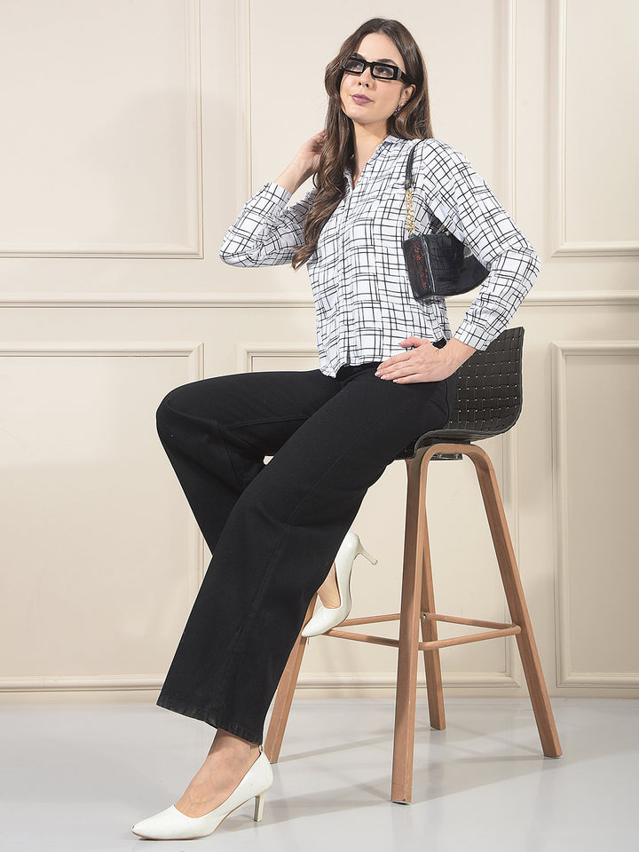 Signature Raven Black Wide-Leg Jeans