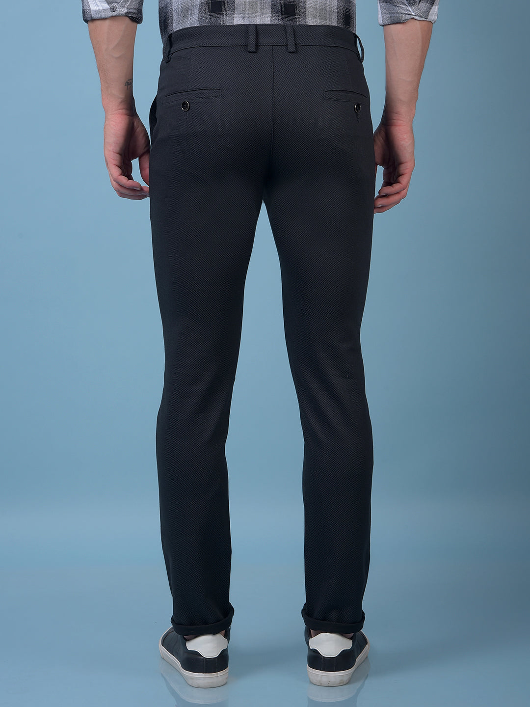 Black Printed Trousers