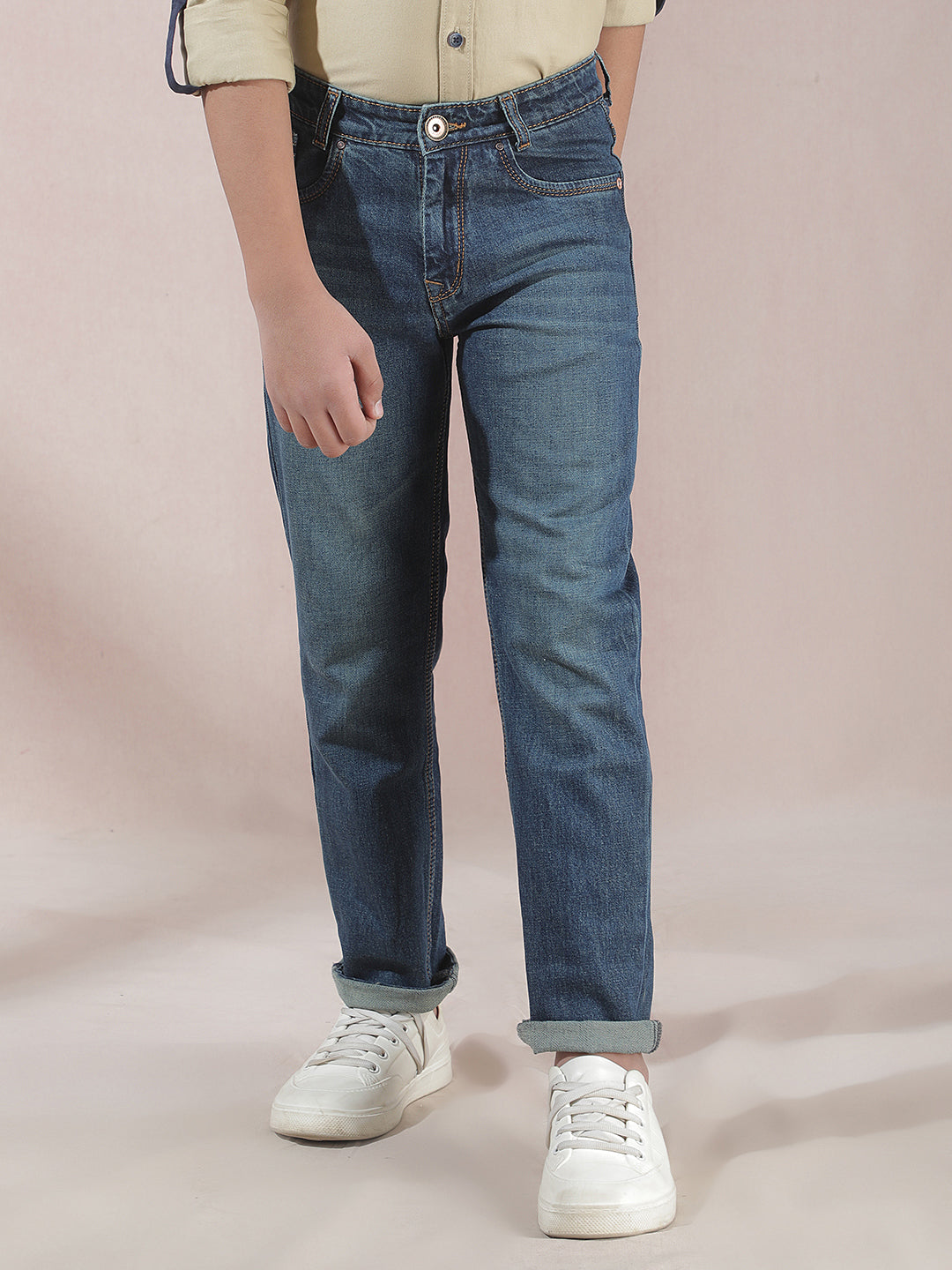 Swanky Navy Blue Straight Jeans