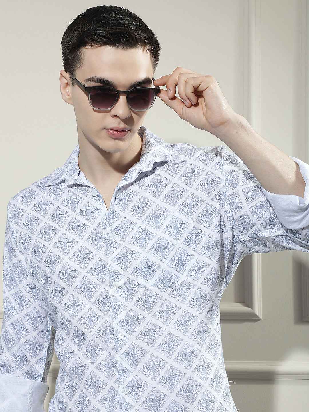 Heritage Blue Printed Shirt