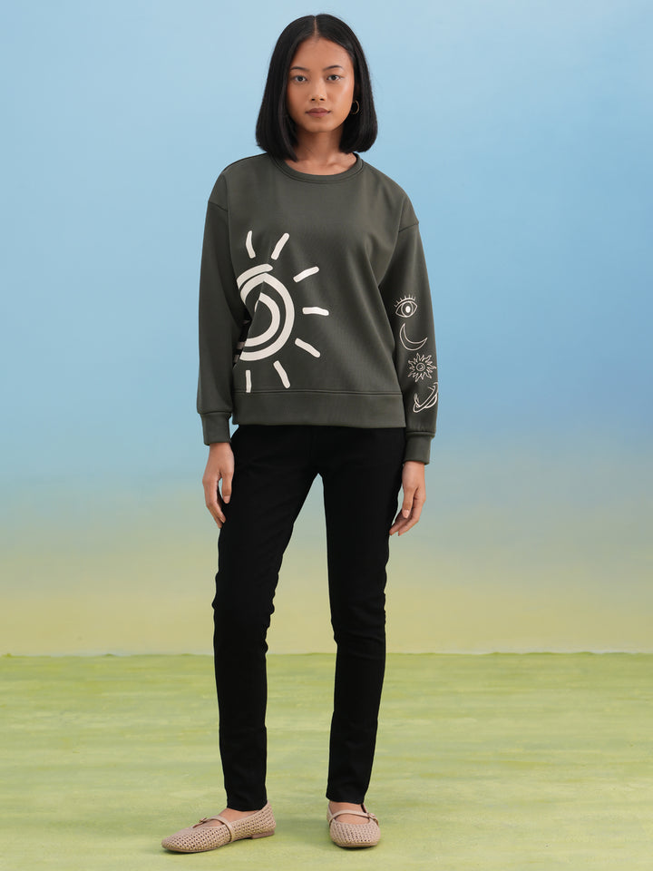Celestial Graphic Sweatshirt