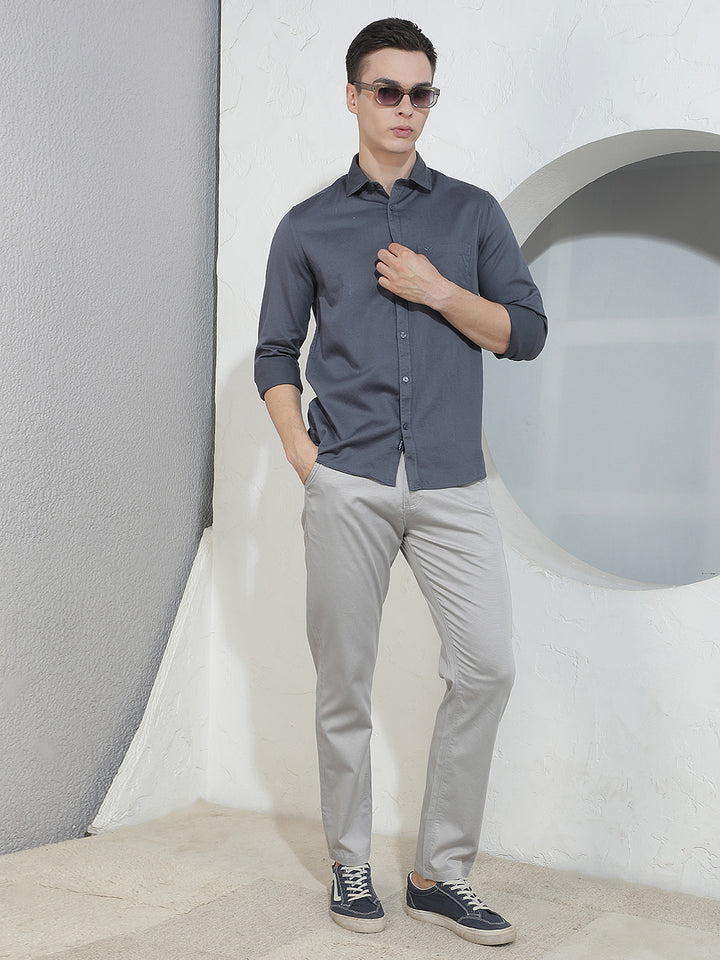 Contemporary Coastal Teal Teal Blue Shirt
