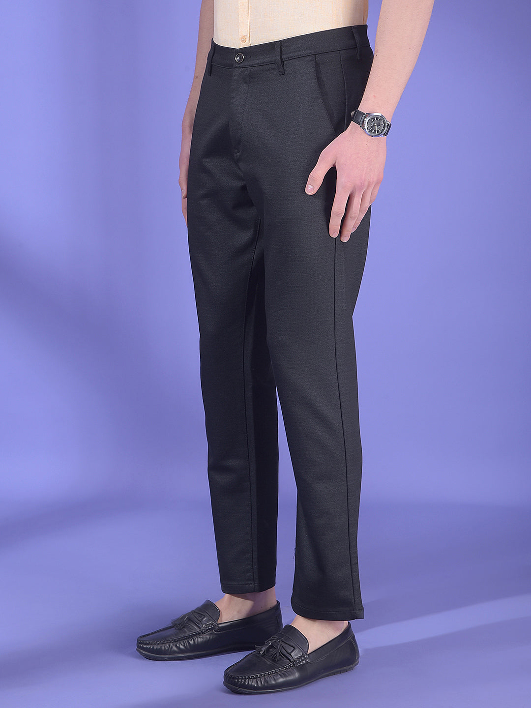 Black Knitted Trousers