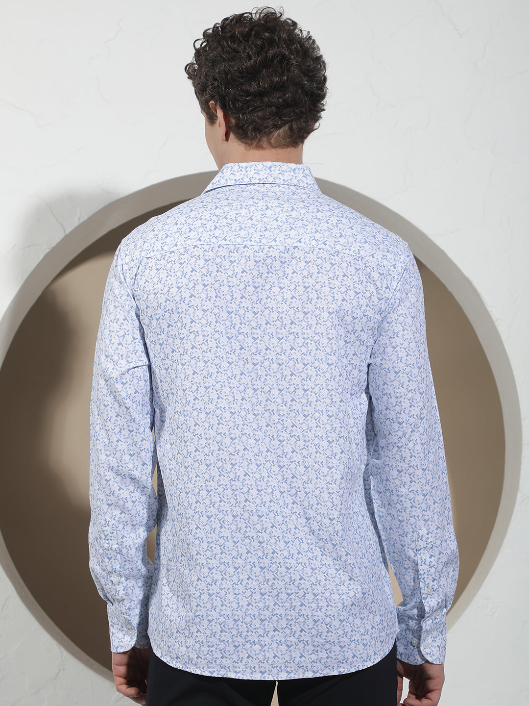 Arctic Blue Printed Shirt