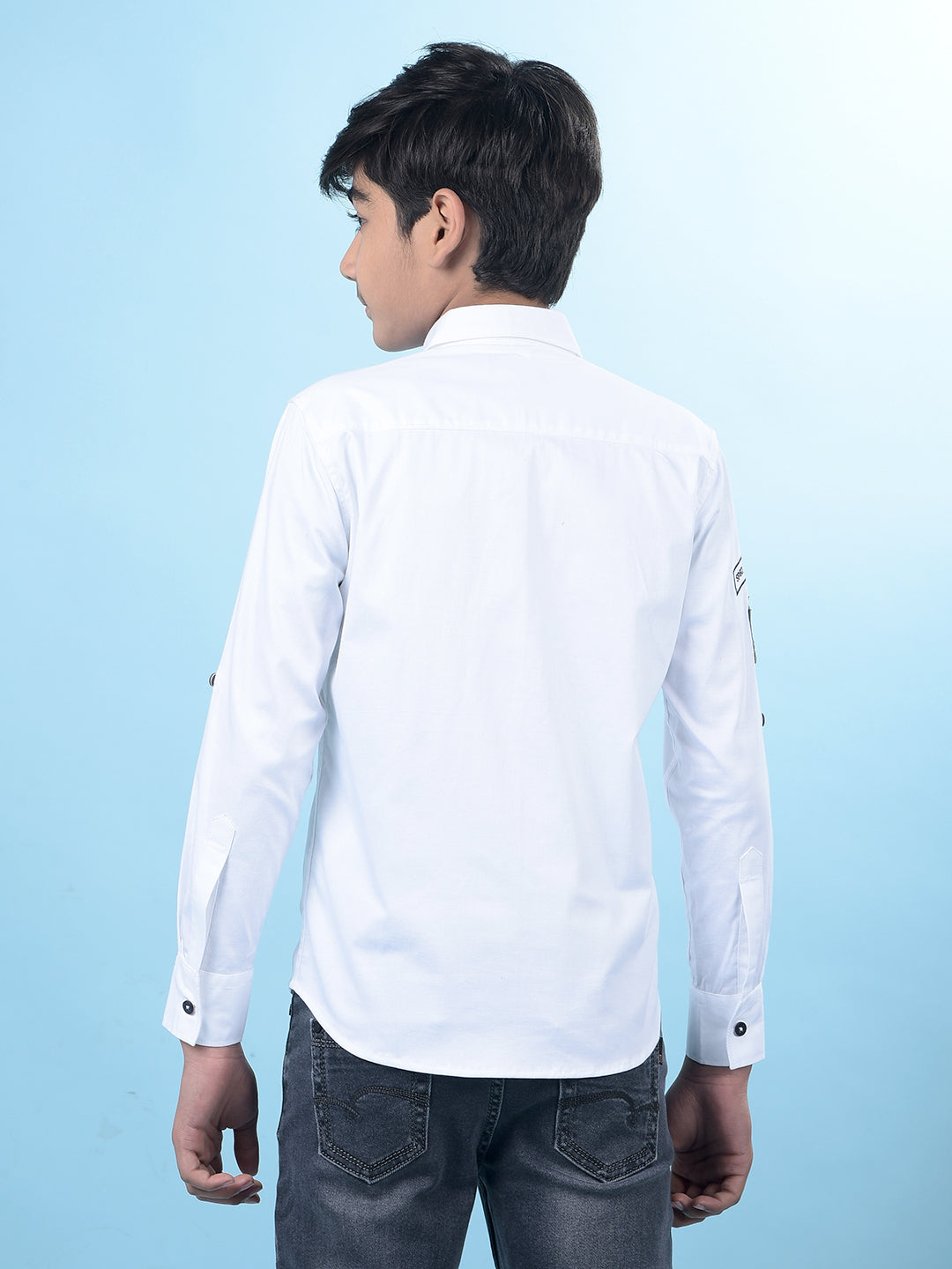 White Double-Pocket Shirt