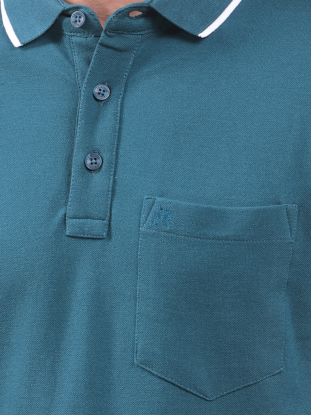 Green Polo Neck T-Shirt