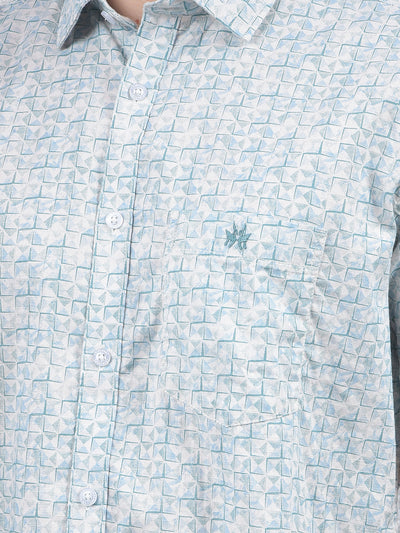 Green Printed Shirt