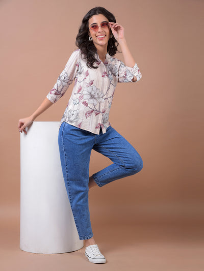 Blue 100% Cotton Baggy Jeans