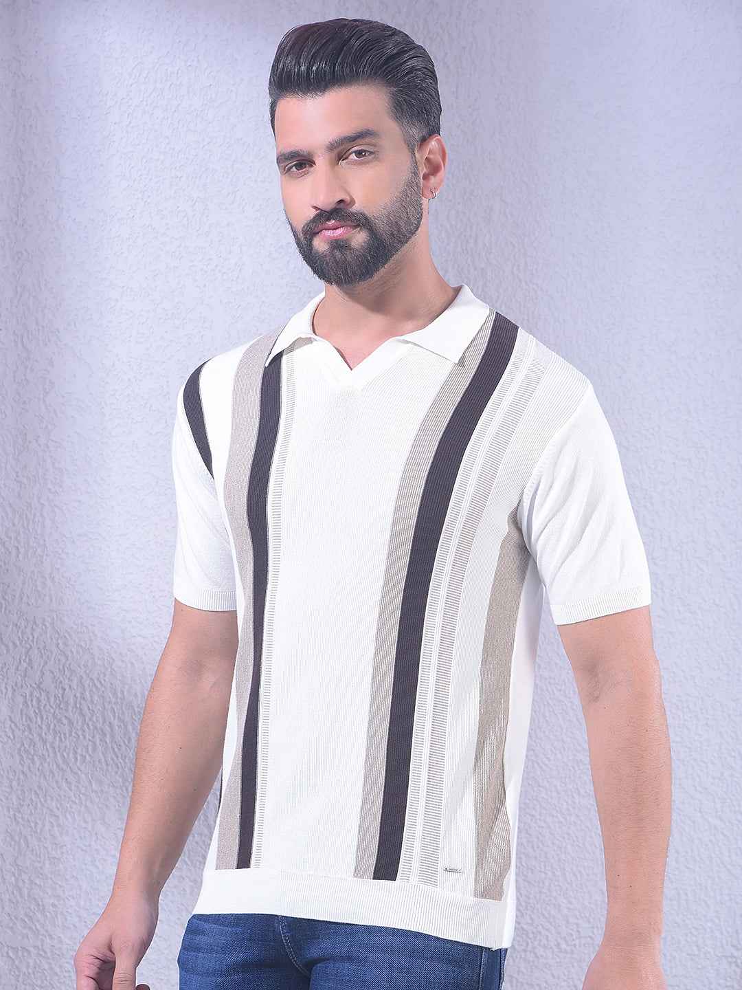 Multicolor Vertical Stripes T-Shirt
