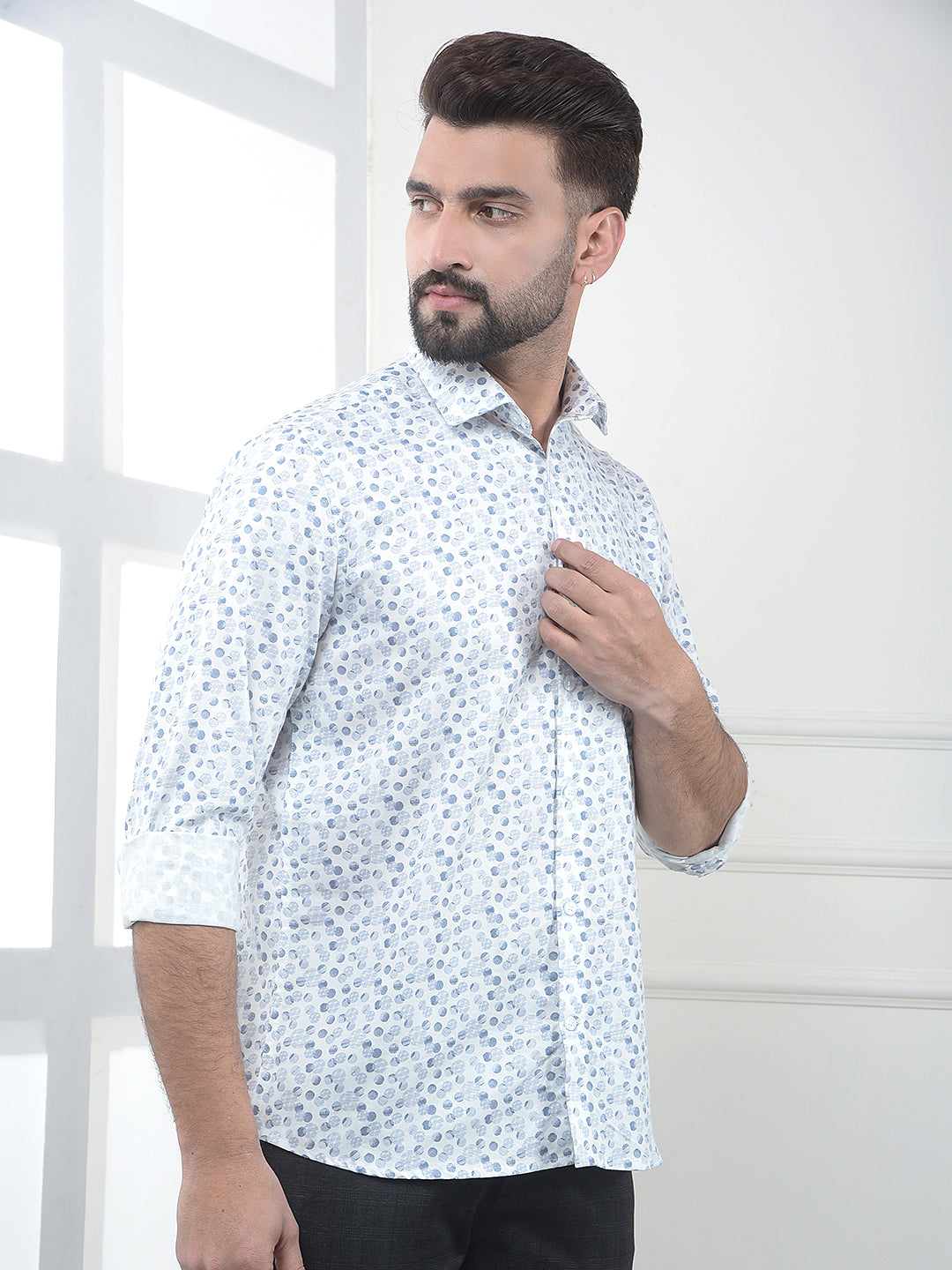 Cirrus Sky Blue Polka Dot Shirt